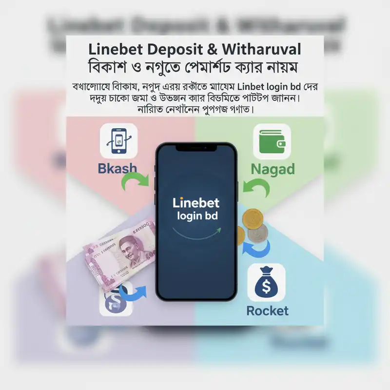 Linebet login bd ডিপোজিট ও উইথড্র পদ্ধতি